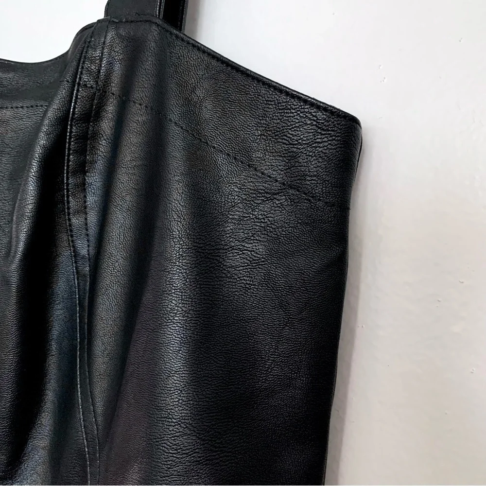 Wild Fable Black Faux Leather Dress - Picture 7 of 10
